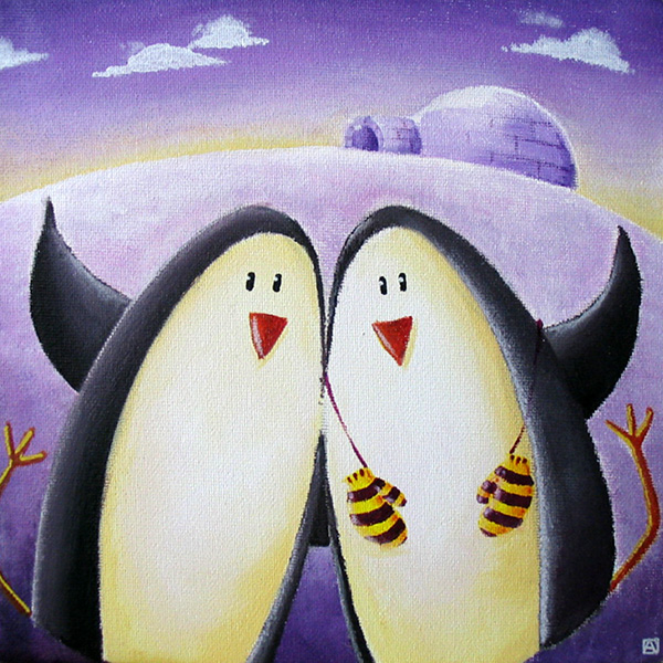Duo de pingouins sur la banquise