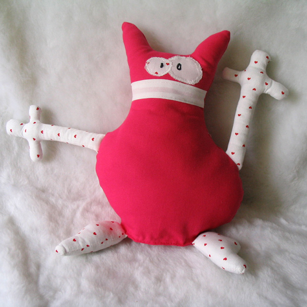 Doudou Crazy Cat rose