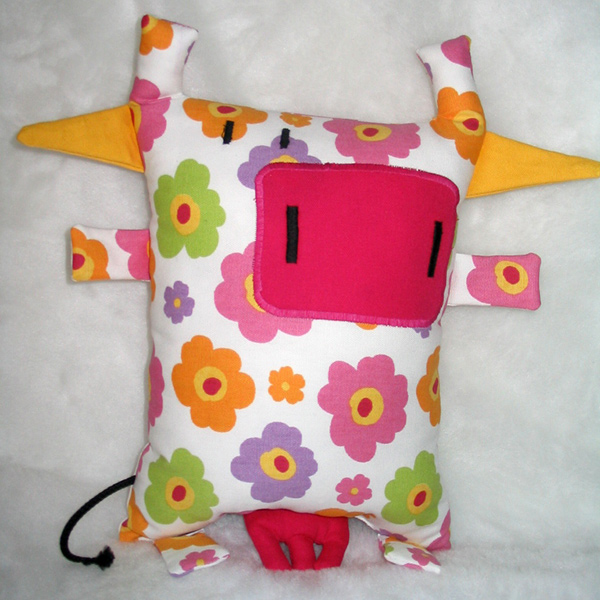 Doudou vache flower power