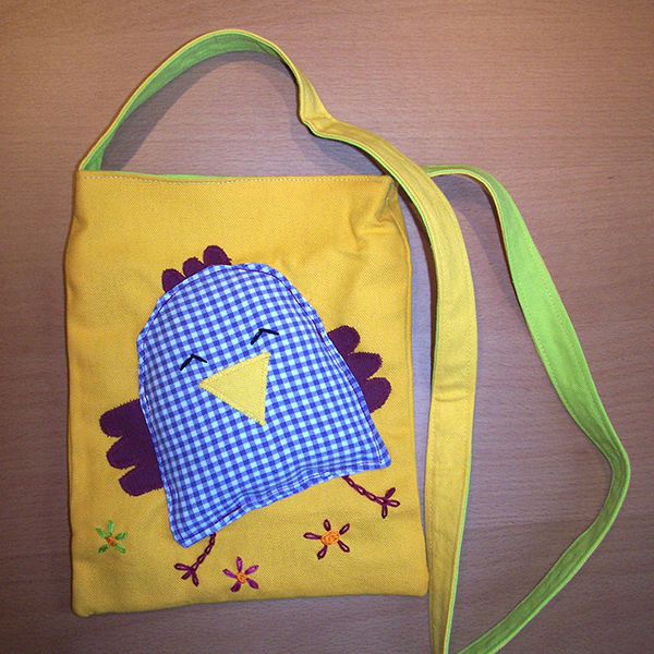 sac bandoulière poule