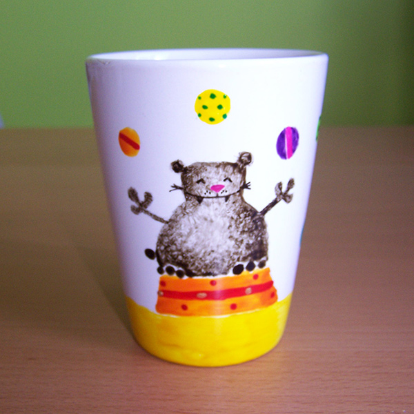 Mug ours jongleur