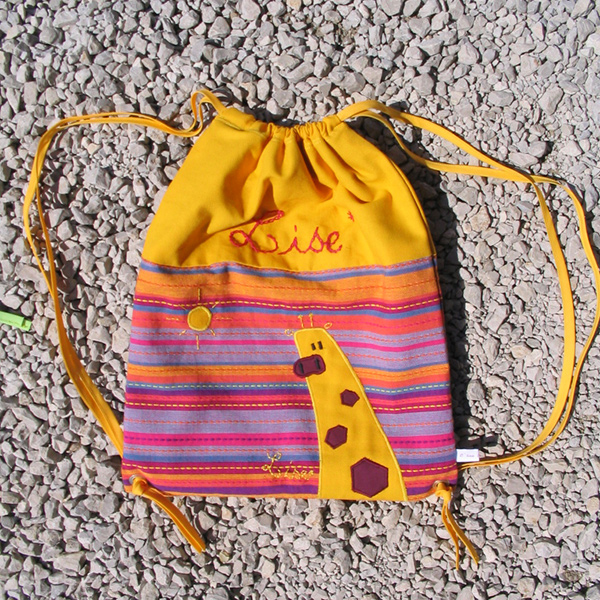 Sac à dos girafe