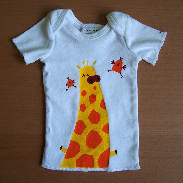 t-shirt enfant girafe